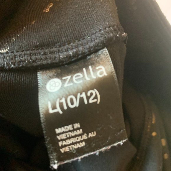 Zella Gold and Black Kids Tights - Picture 3 of 3